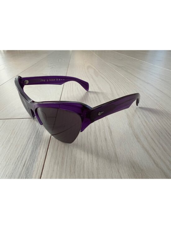 Rag & Bone RNB 1079/S Cat Eye Sunglasses Purple main image 5